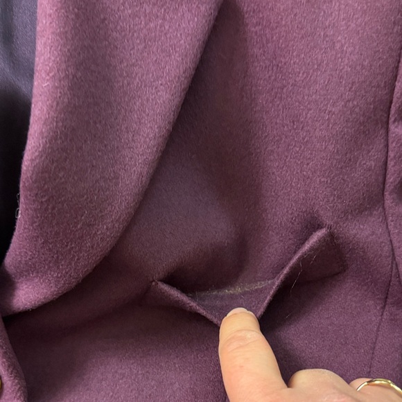 L.L. Bean Purple wool cashmere blend Blazer size 4R - Picture 5 of 12